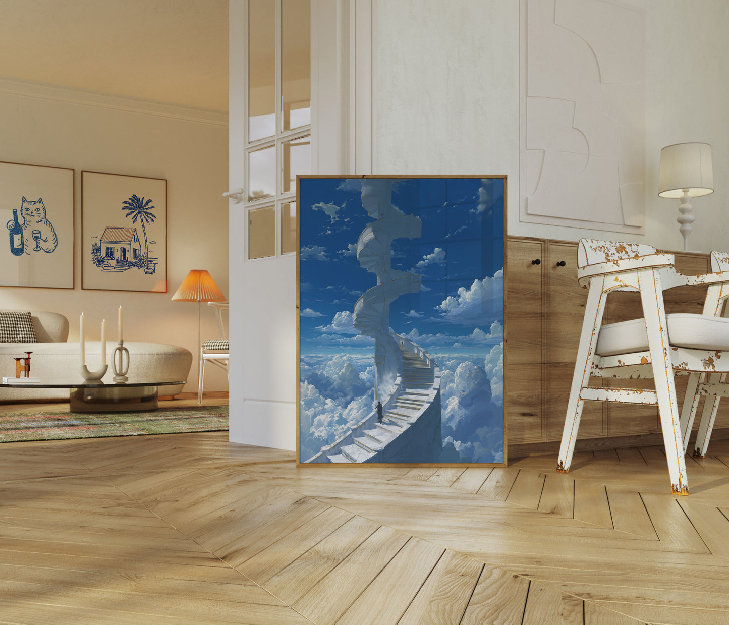 Celestial Stairway to Dreams Poster