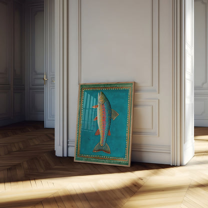 Colorful Fish Splash Poster