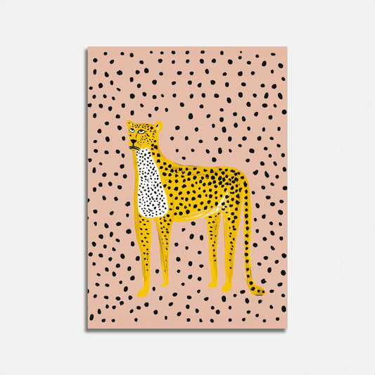 Gele Gevlekte Luipaard Poster