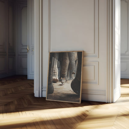 Tiny Mouse, Giant Elephants Poster