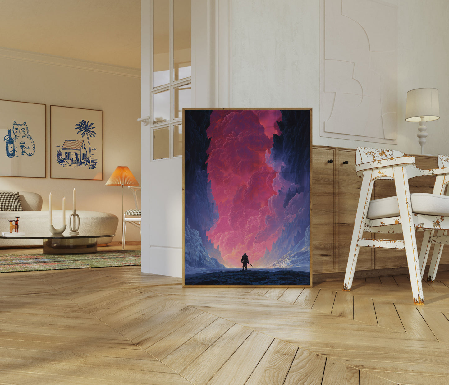 Warrior in the Frozen Canyon Poster