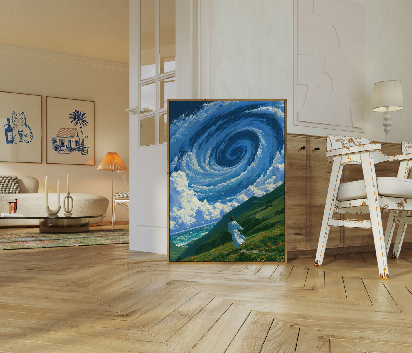 Tempesta sulla Valle Montana Poster