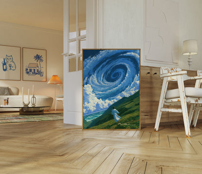 Tempesta sulla Valle Montana Poster