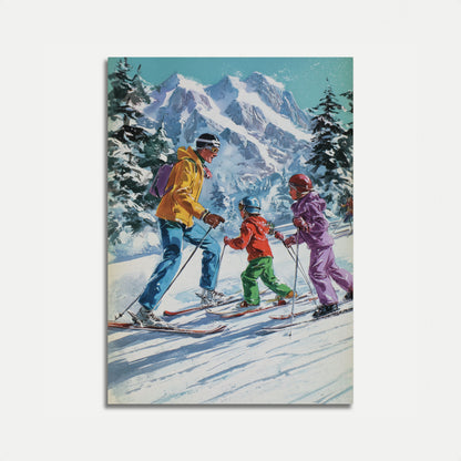 Bergski-Abenteuer-Poster