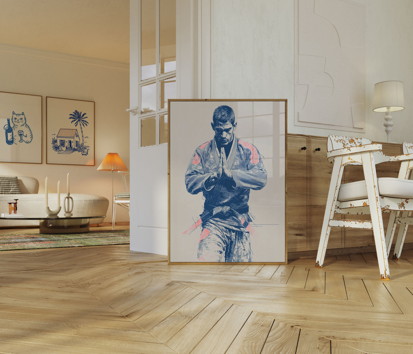 Martial Arts Meditation Warrior Poster