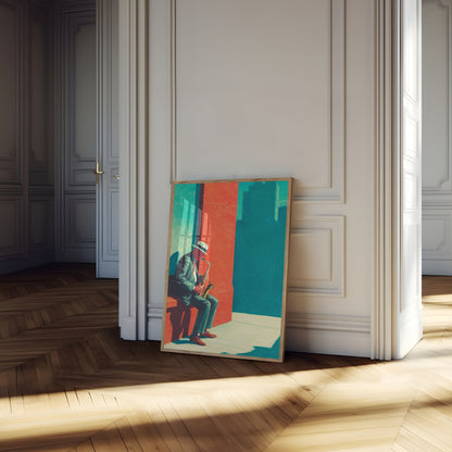 Urban Jazz Street Corner Poster