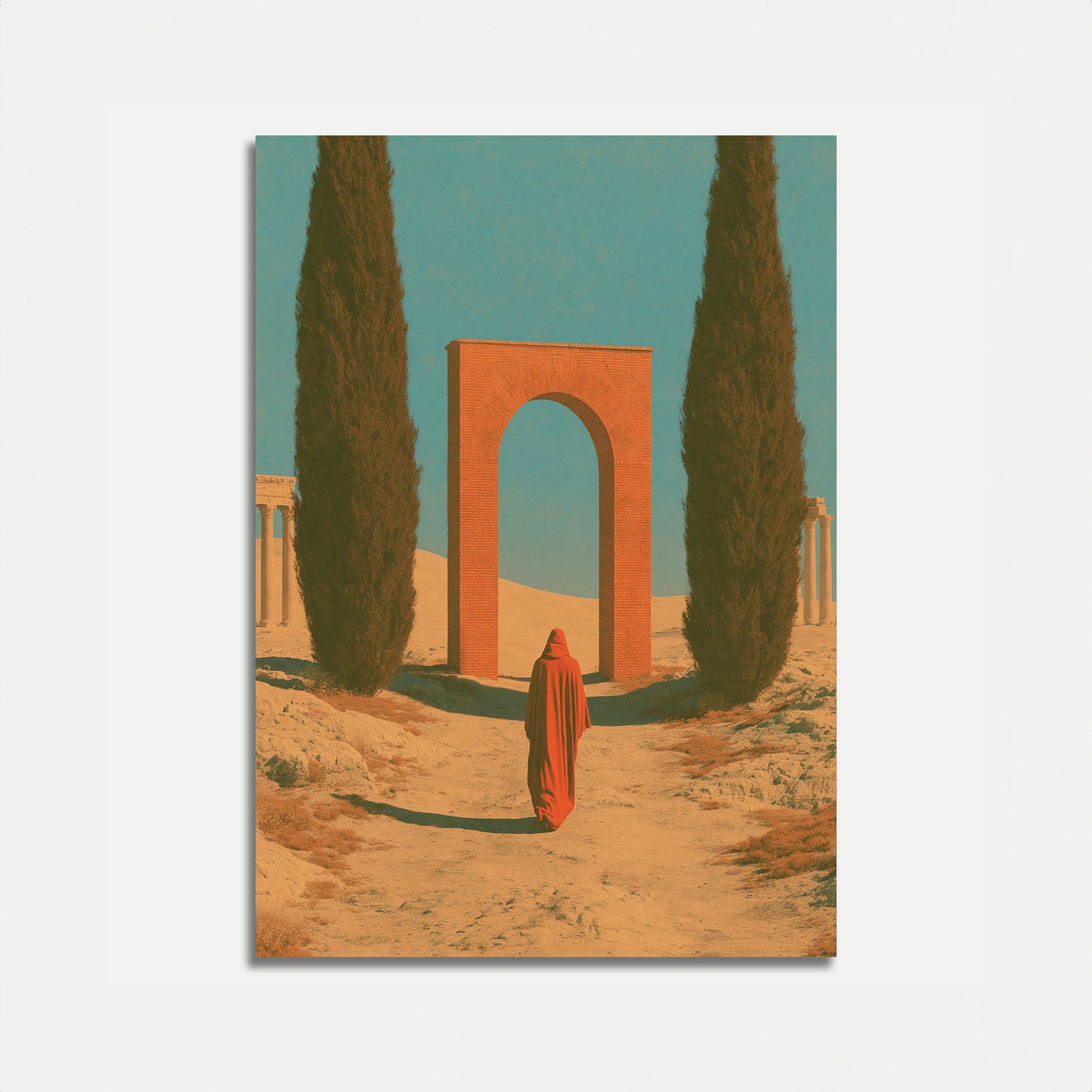 Wüstenbogen Spirituelle Reise Poster