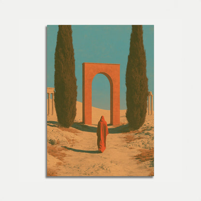 Wüstenbogen Spirituelle Reise Poster