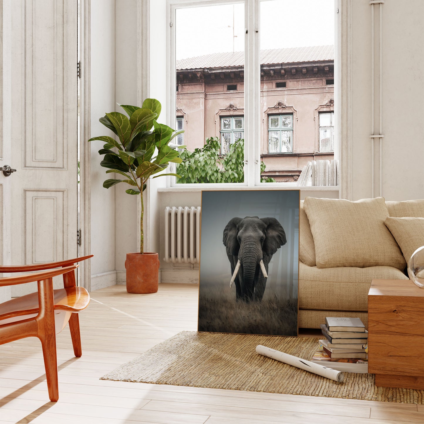 Majestic African Elephant Poster