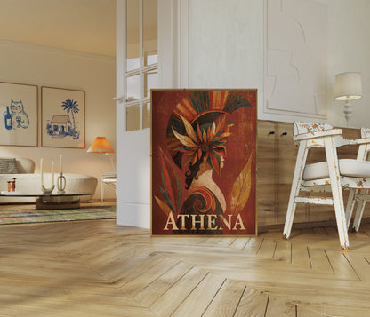 Athena griechische Göttin Poster