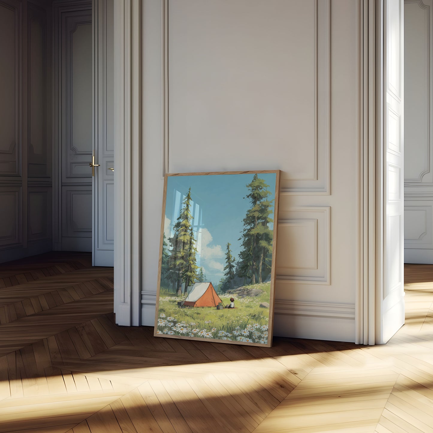 Serene Forest Camping Poster