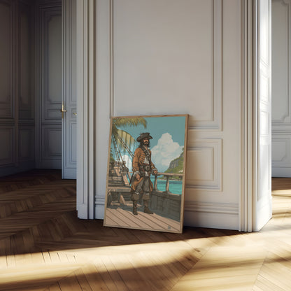 Seasoned Pirate Captain Poster