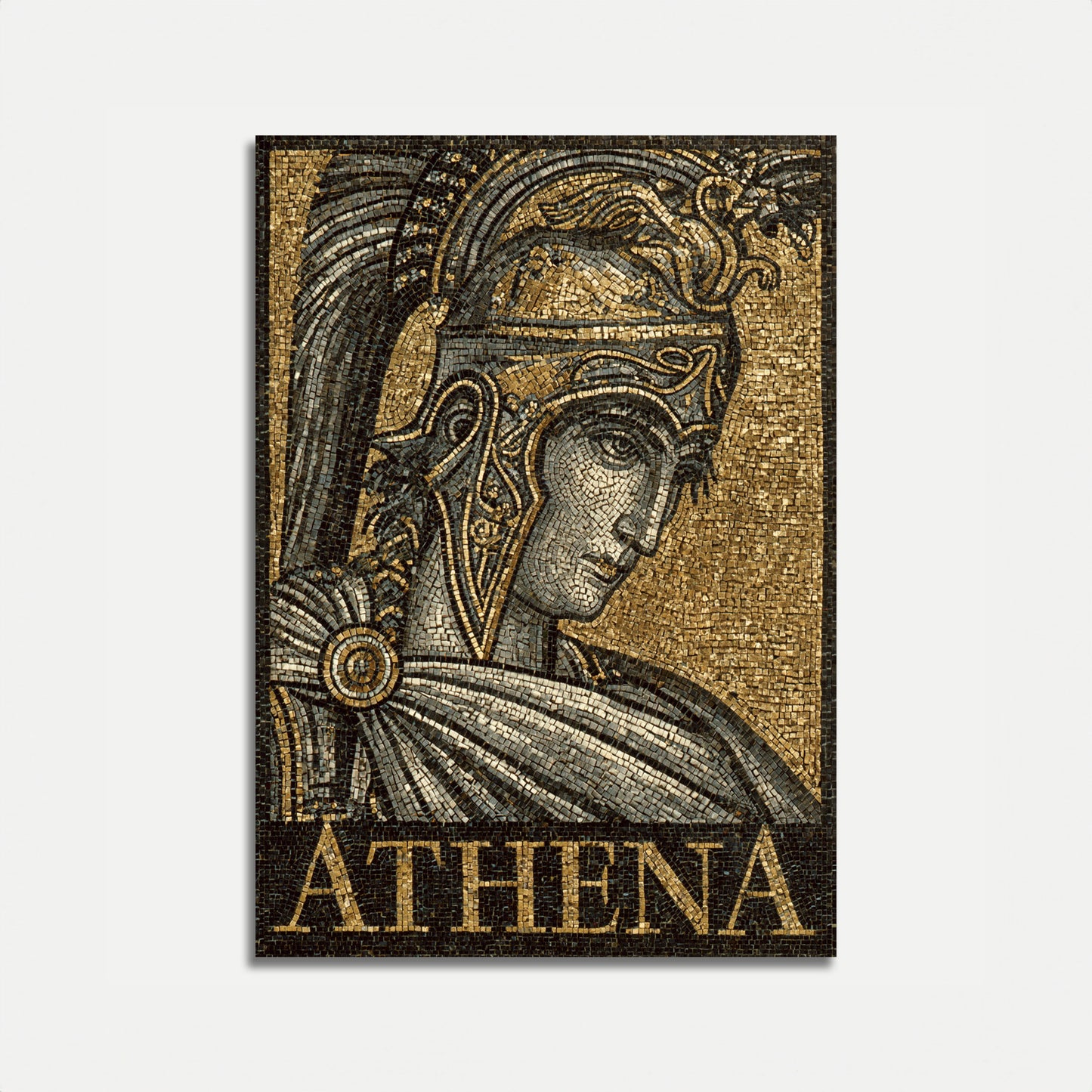 Athena griechische Göttin Mosaik-Poster