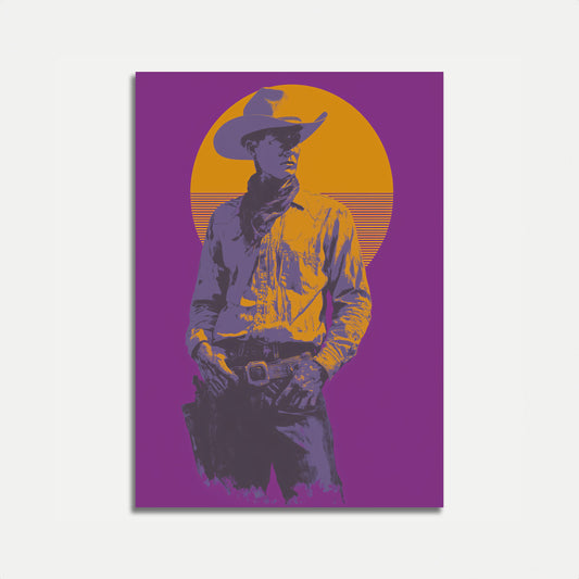 Westsonnen-Cowboy-Poster