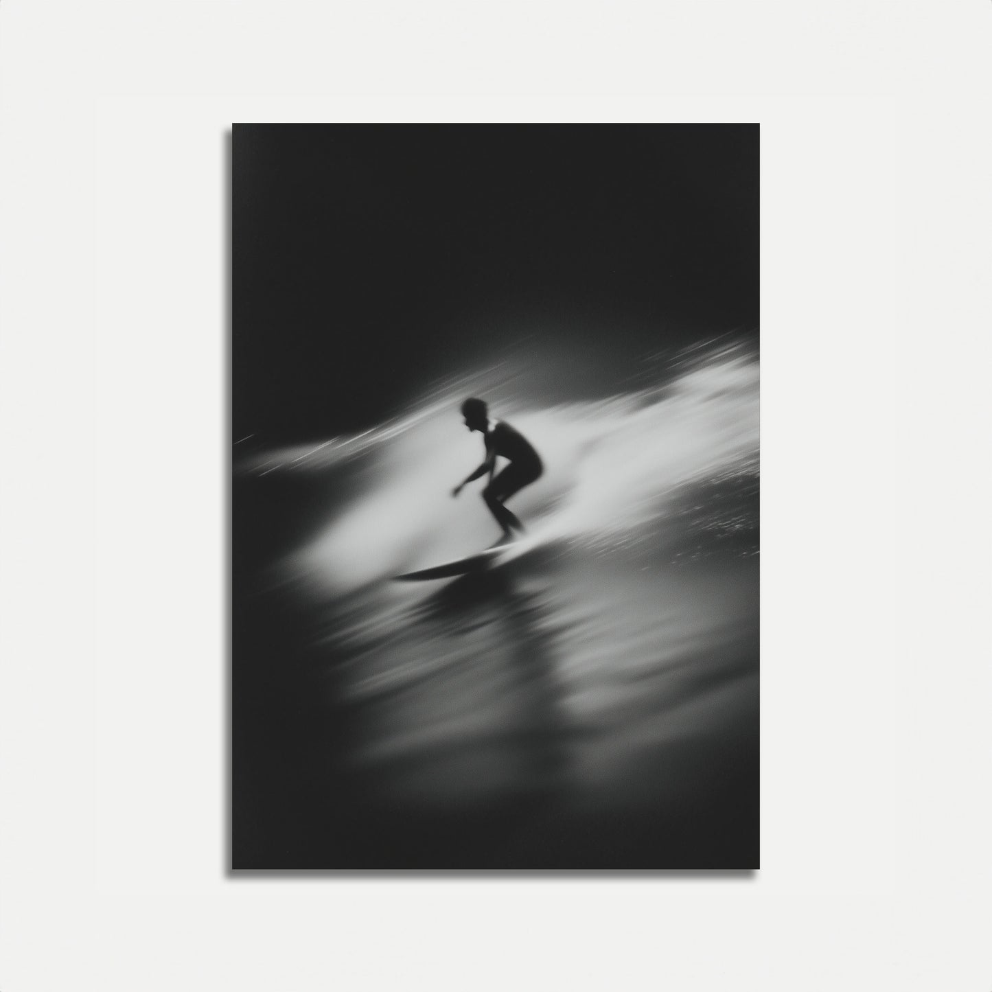 Blurred Motion Surfing Poster