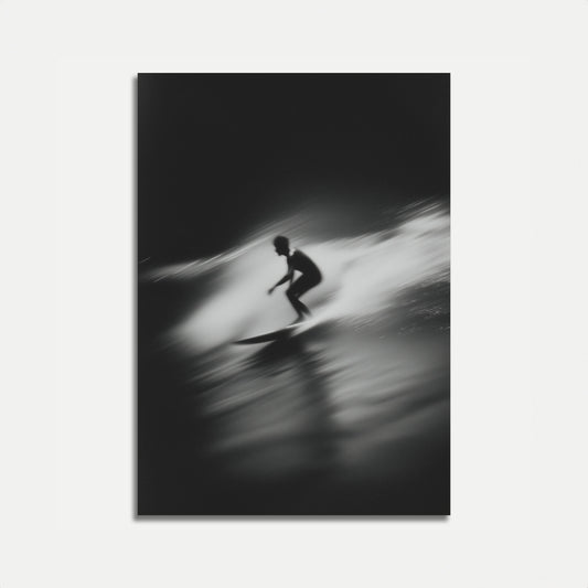 Blurred Motion Surfing Poster