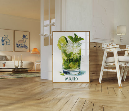 Refreshing Green Mojito Poster