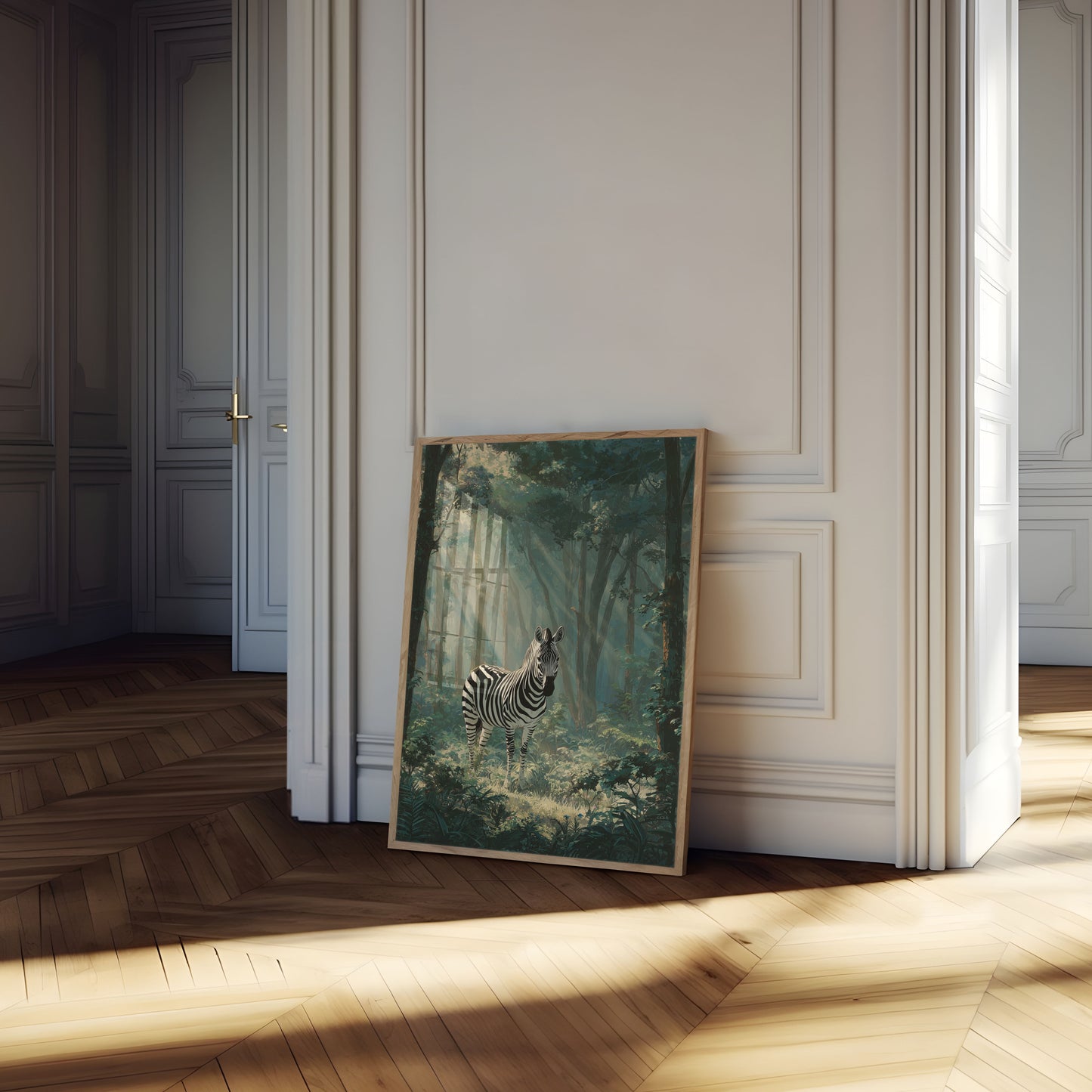 Mystical Forest Zebra Poster