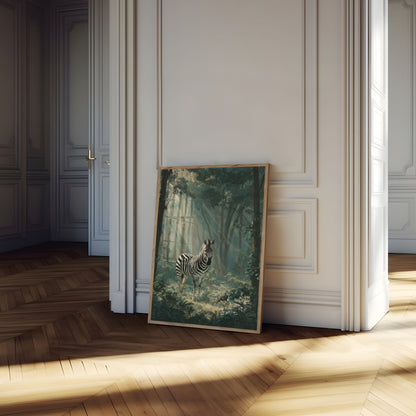 Mystical Forest Zebra Poster