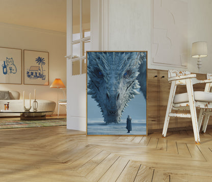 Icy Dragon Encounter Poster