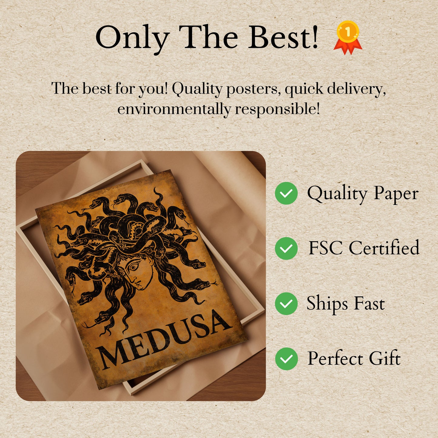 Medusa Classical Mythology Poster