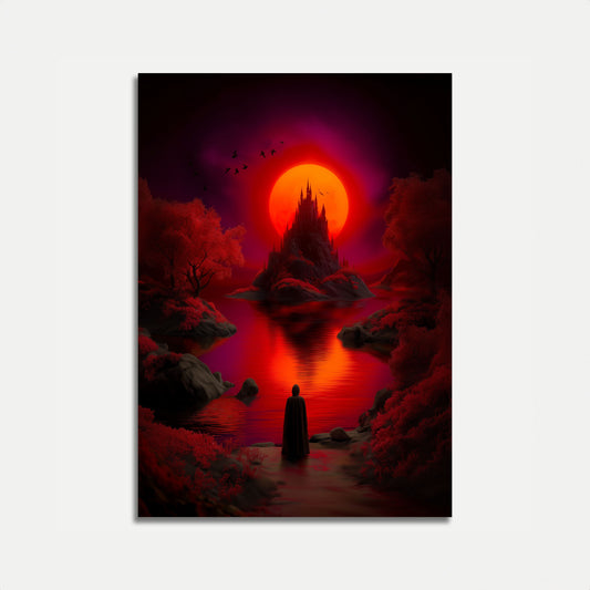 Dark Castle Sunset Poster
