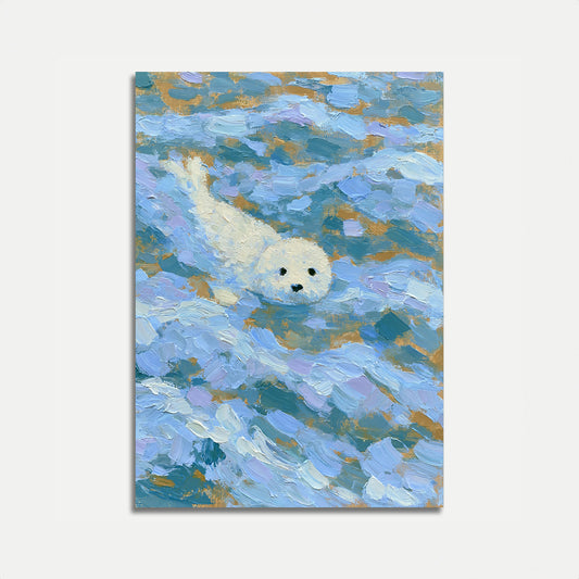Affiche : Phoques des eaux arctiques