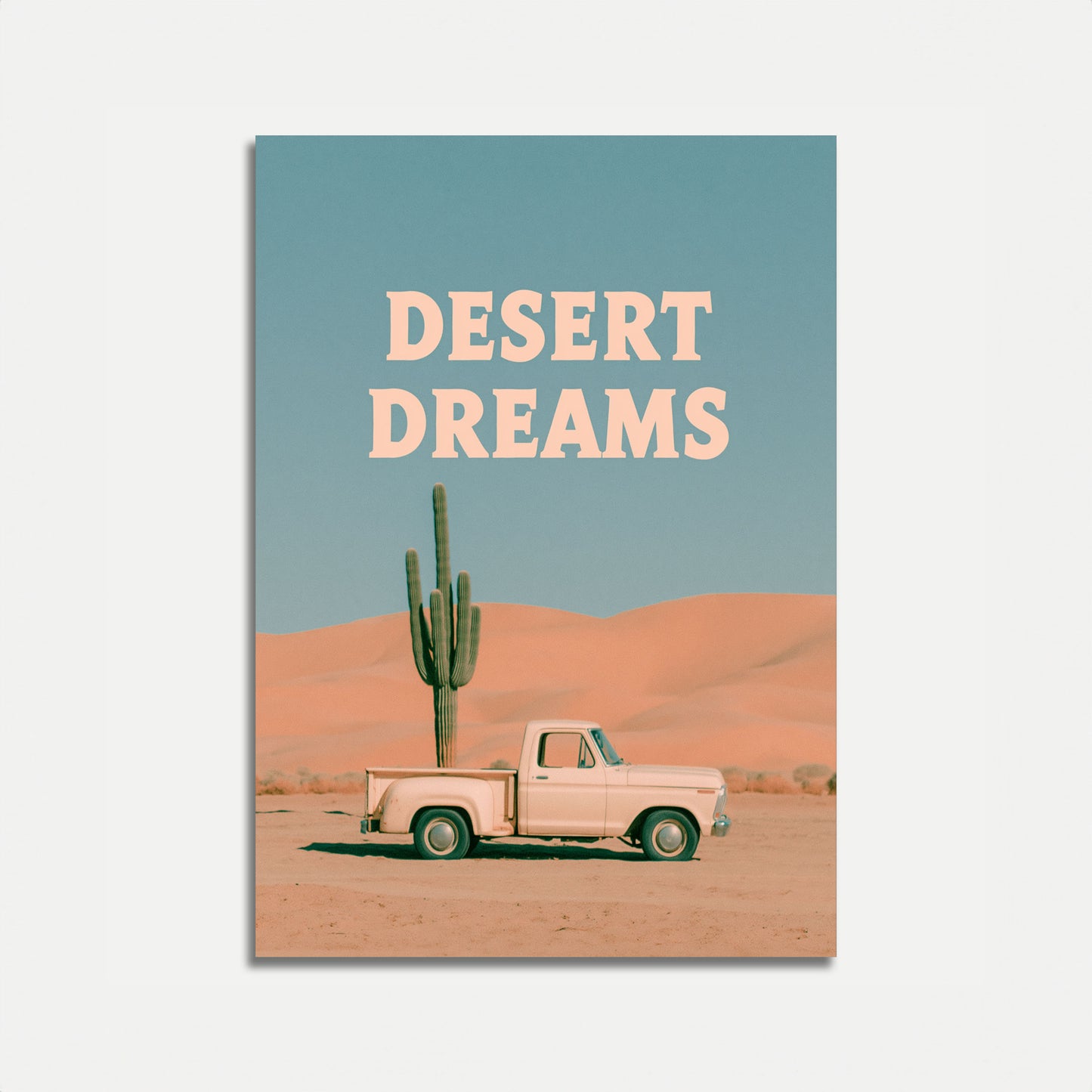Wüschenträume Vintage-Truck-Poster
