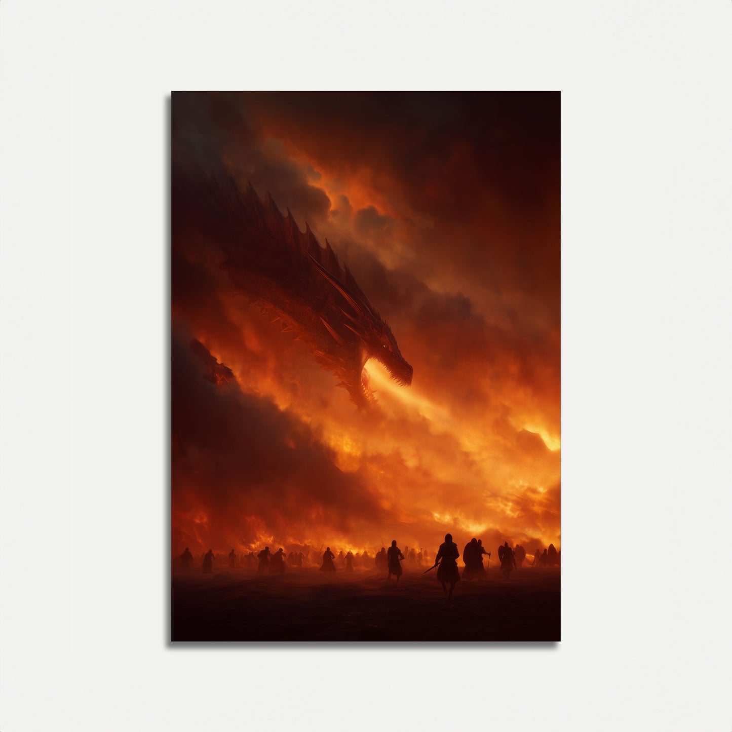 Dragon's Fiery Apocalypse Poster