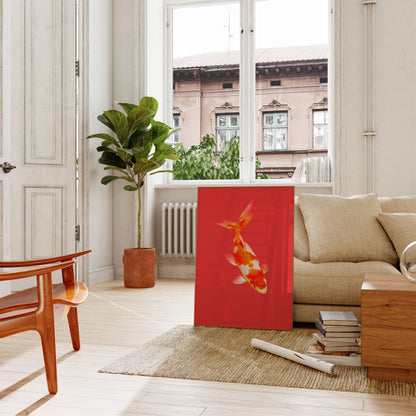 Poster Pesce Koi Rosso e Oro