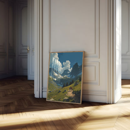 Alpine Hiking Adventure Poster