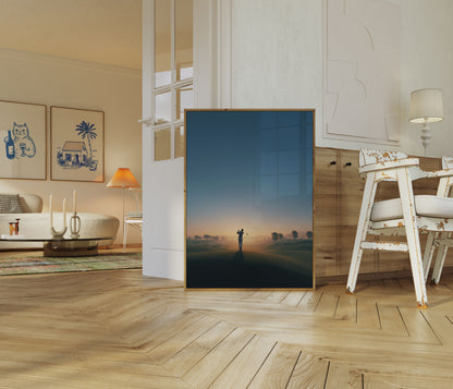 Sunrise Golf Swing Poster