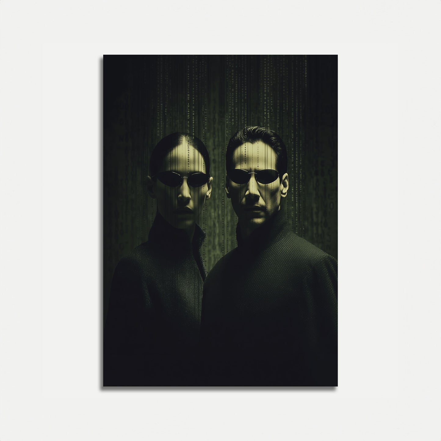 Digital Matrix Code Warriors Poster