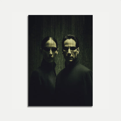 Digital Matrix Code Warriors Poster