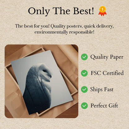 Owl Forest Spirit Poster