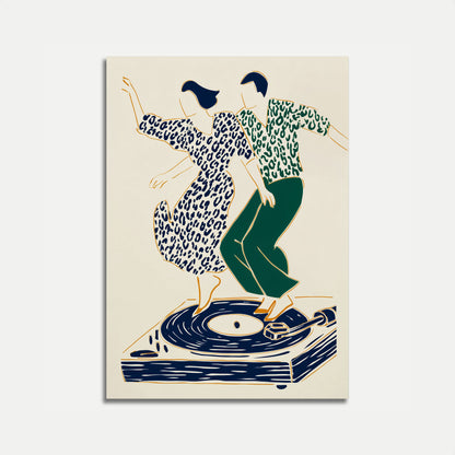 Dancing on Vinyl Groove Poster