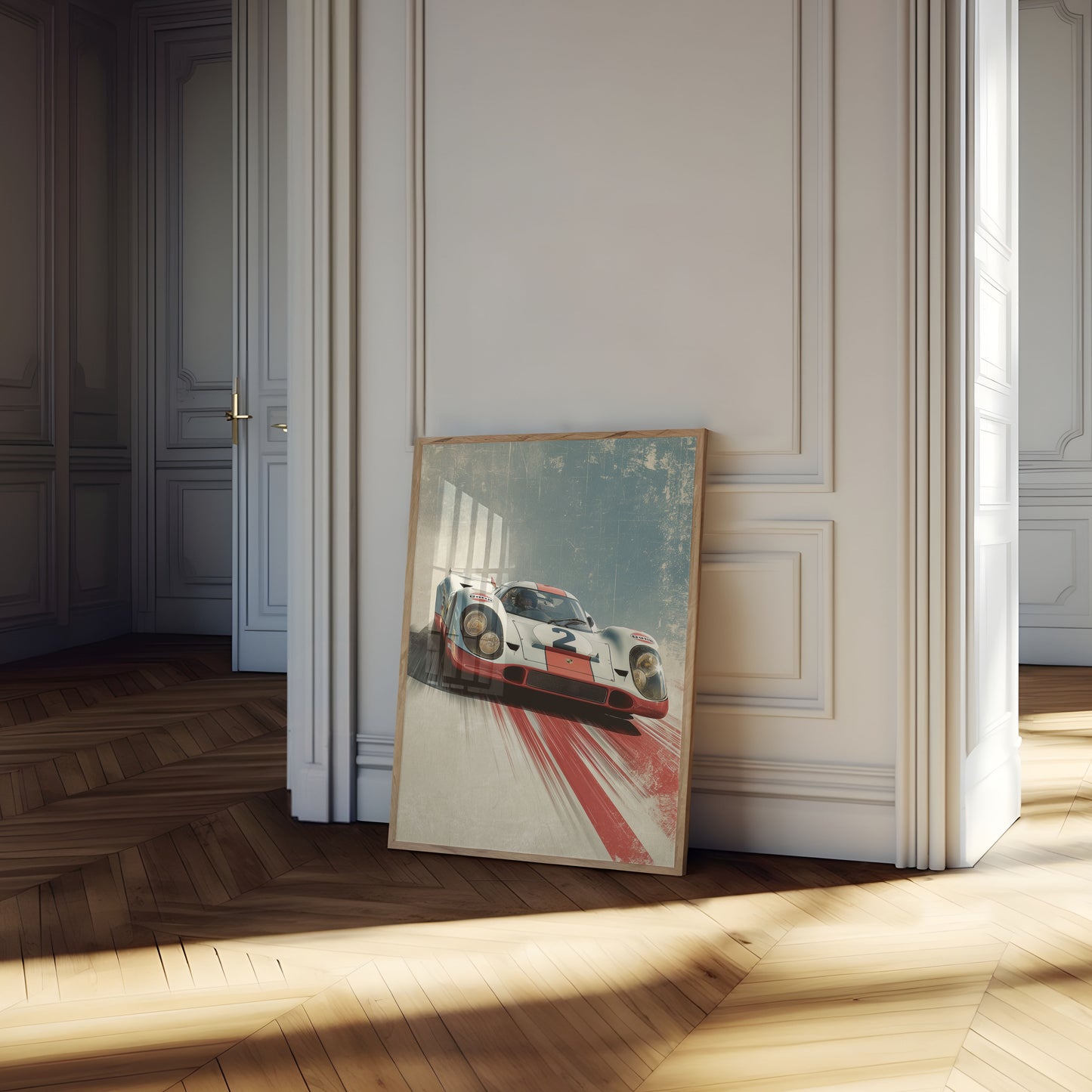 Vintage Porsche Racing Legend Poster