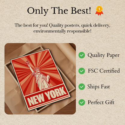 New York Liberty Radiance Poster