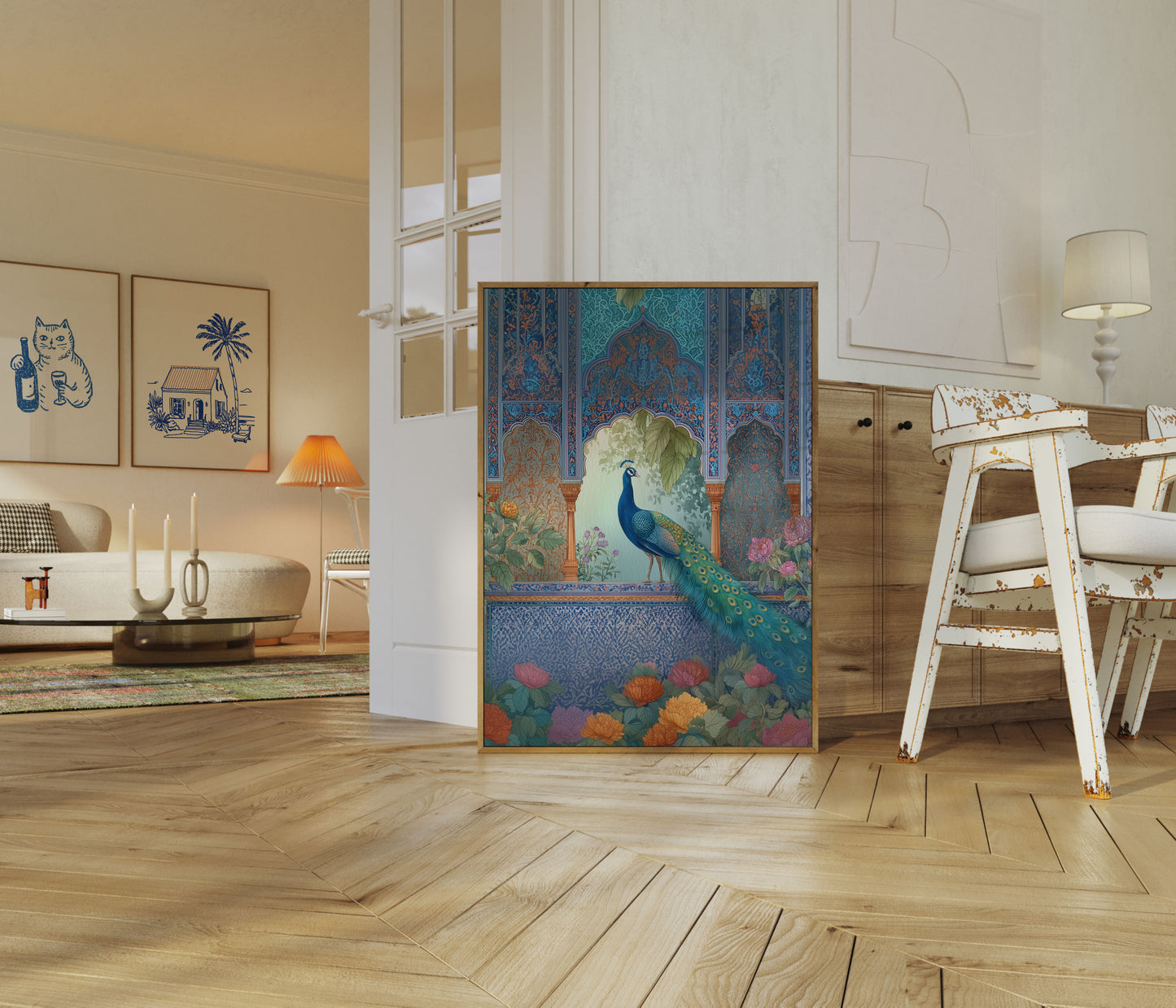 Kongelig Påfugl Have Plakat