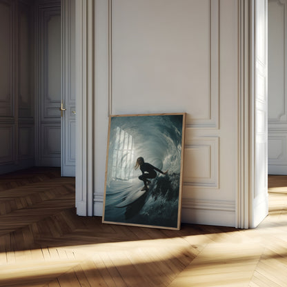 Inside the Wave Surfing Poster