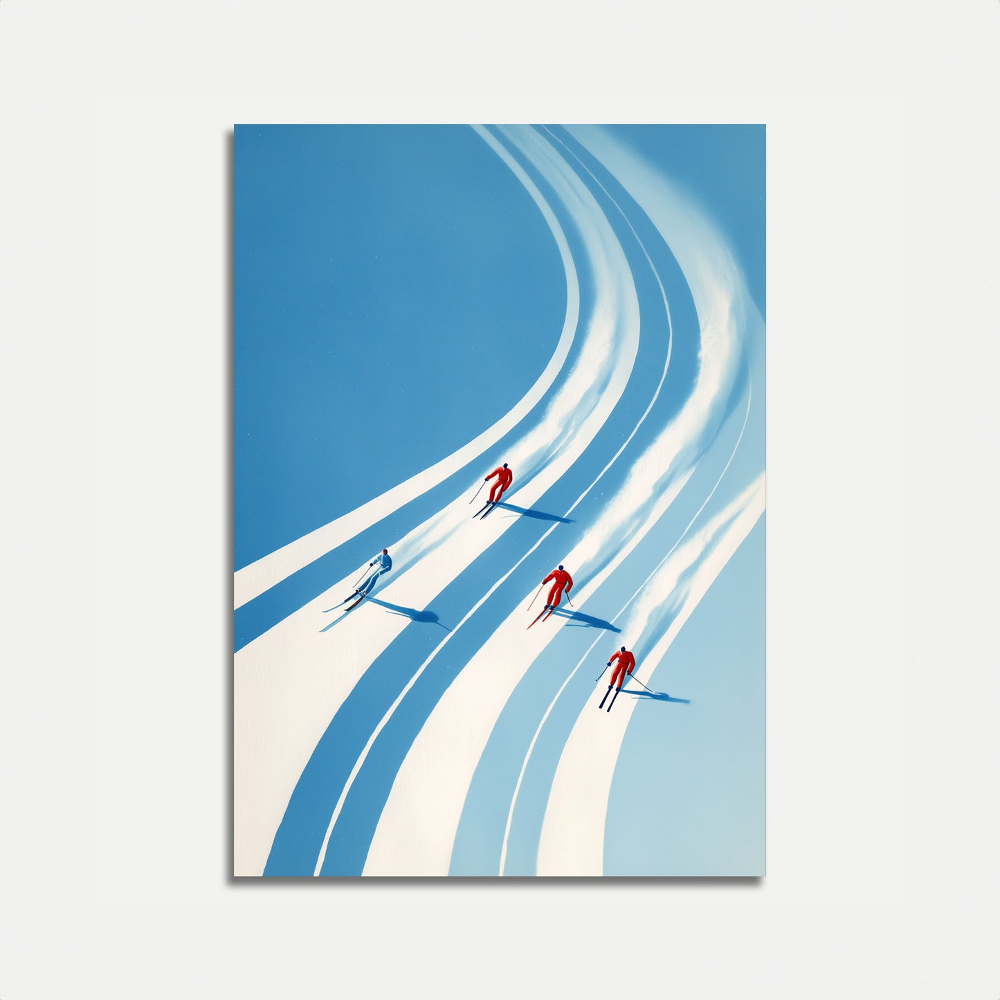 Skidbackens Kurvor Poster