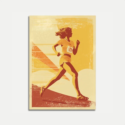Dynamic Running Spirit Poster