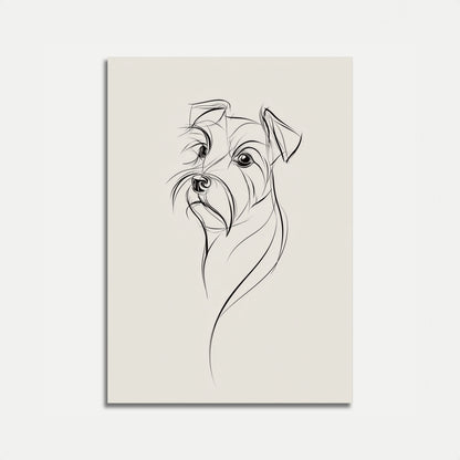 Elegant Minimalistisk Hundeplakat
