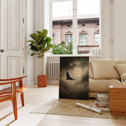 Night Owl Moon Flight Poster