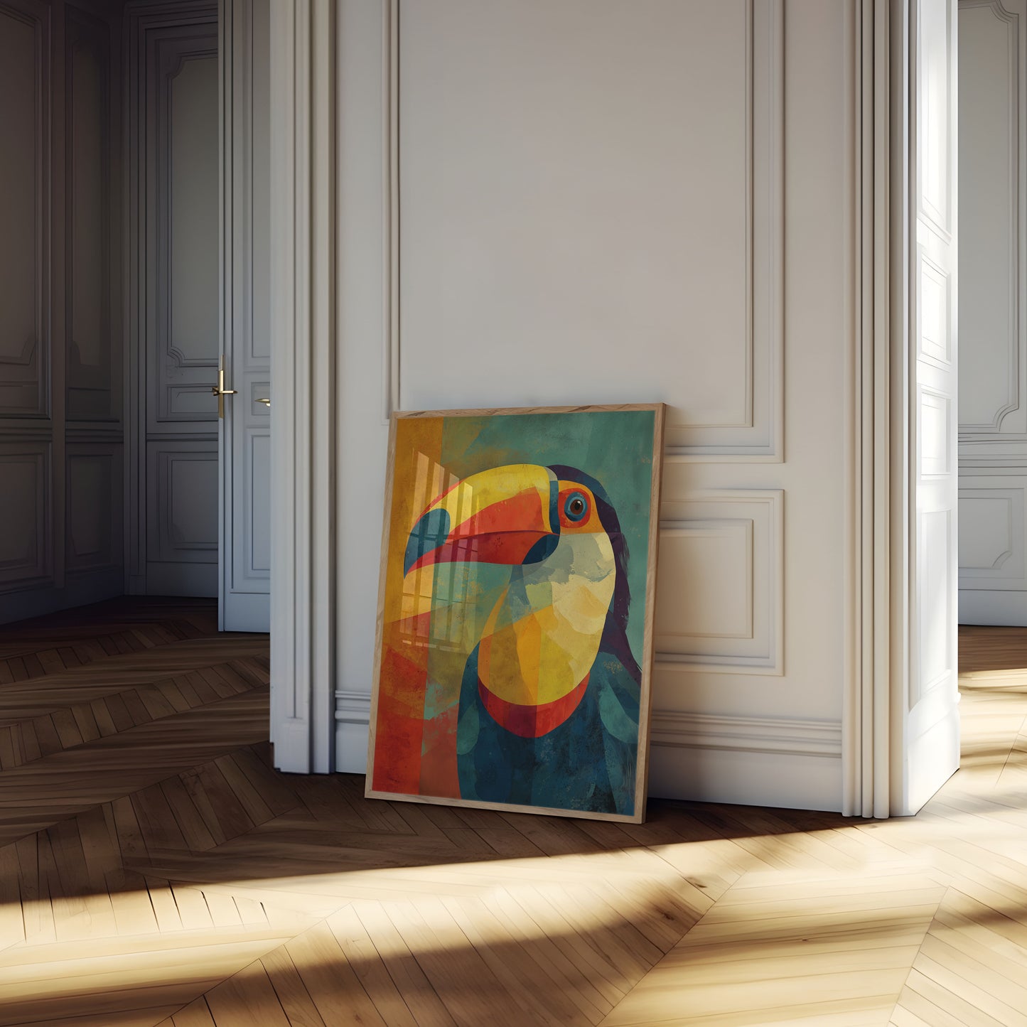 Colorful Geometric Toucan Poster