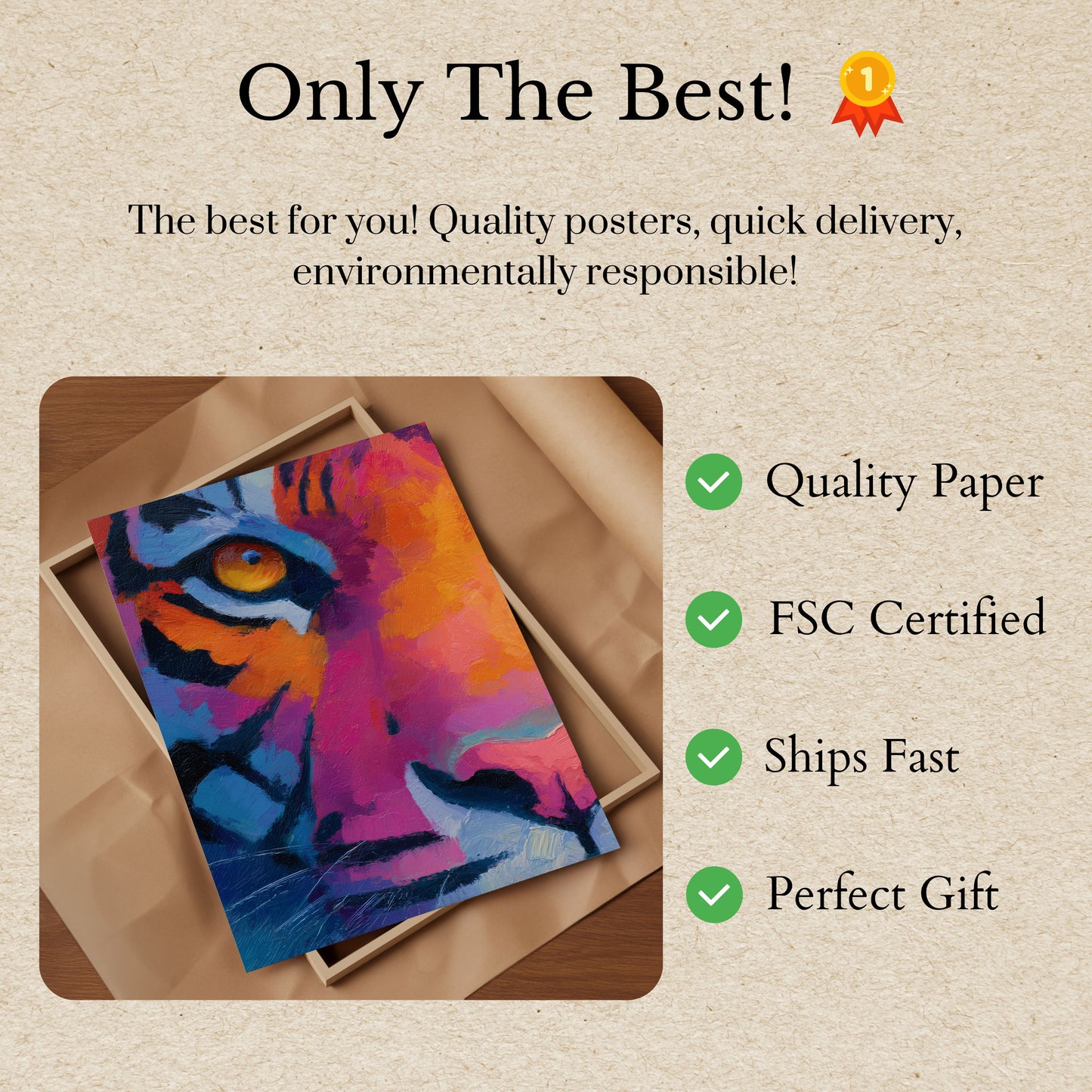 Farverig kat pop art plakat
