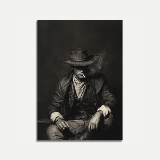 Mysteriöser Cowboy Rauch Poster