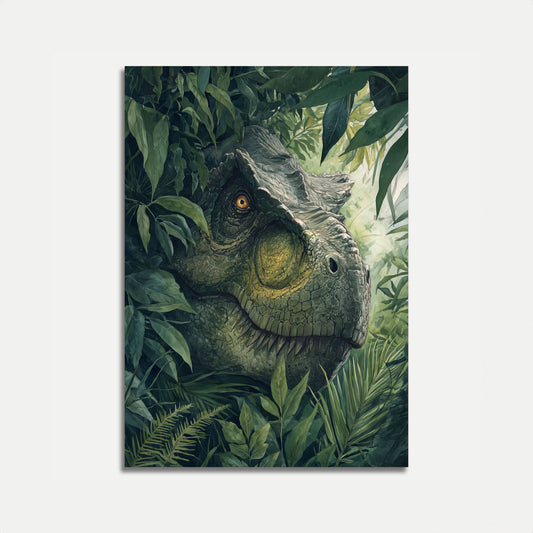 Jungle Guardian Dinosaur Poster