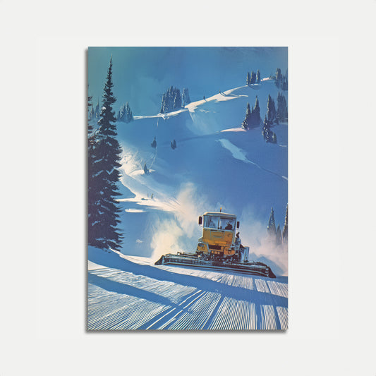 Schneepistengerät Poster