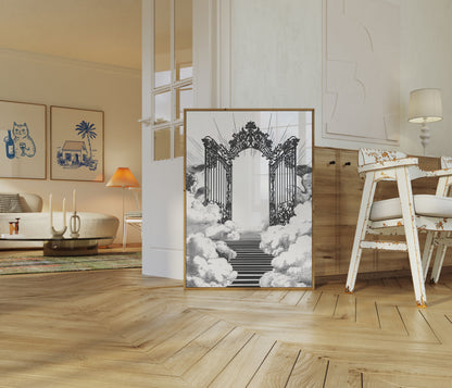 Ornate Heavenly Gates Poster